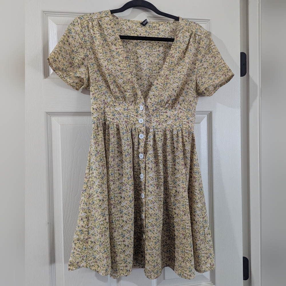 Floral Button-Down Dress